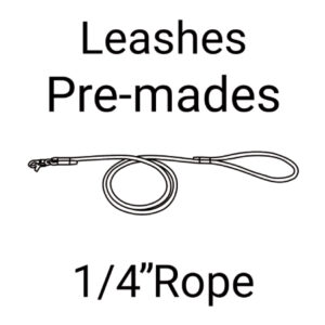 1/4" Rope Leashes